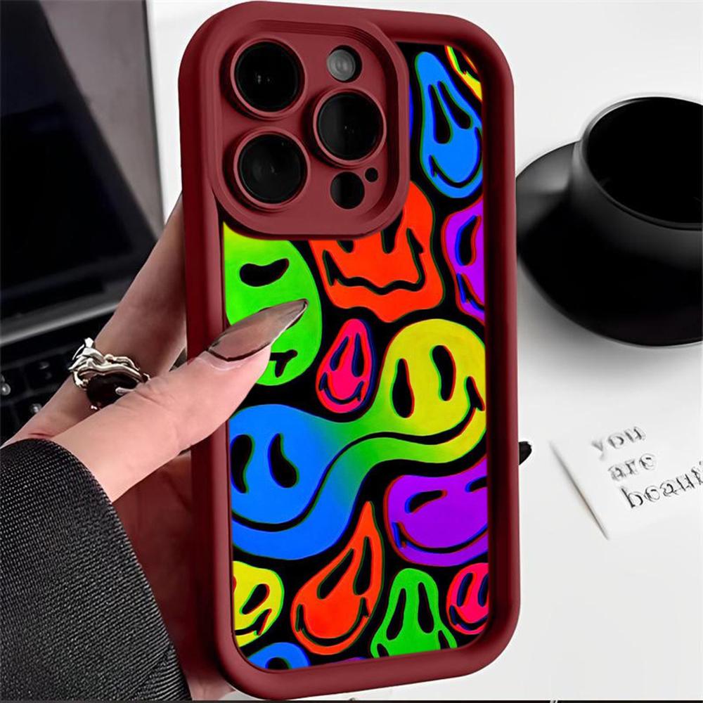 

Ae88 милые защитные чехлы для телефонов со смайликами для Xiaomi Poco X5 M6 Redmi Note 13 12 11 Pro 13C 12C A3 9 10 12S задняя крышка из ТПУ с ангельскими глазками Redmi 13 4G