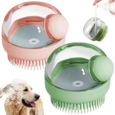 Pet Bath Brush Shampoo Massage Brush Soft Silicone Puppy Cat Comb Pet Dog Cleaning Brush Ideal for Dog Cat Shower Grooming Tool High Quality