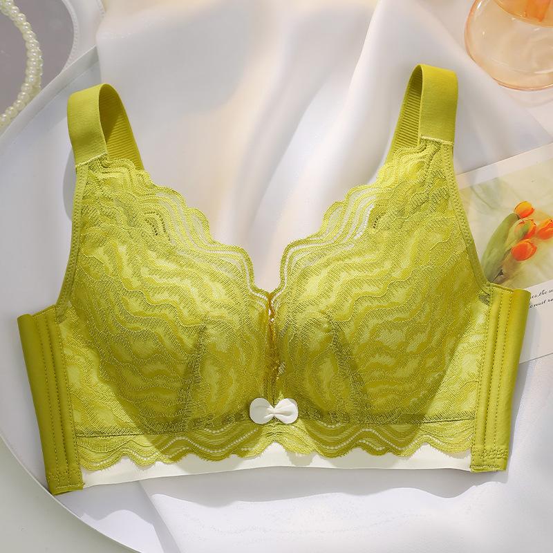 Lace Lingerie Women's Thin Folding Bra Adjustable Secondary Breast Bra Push Up Bra