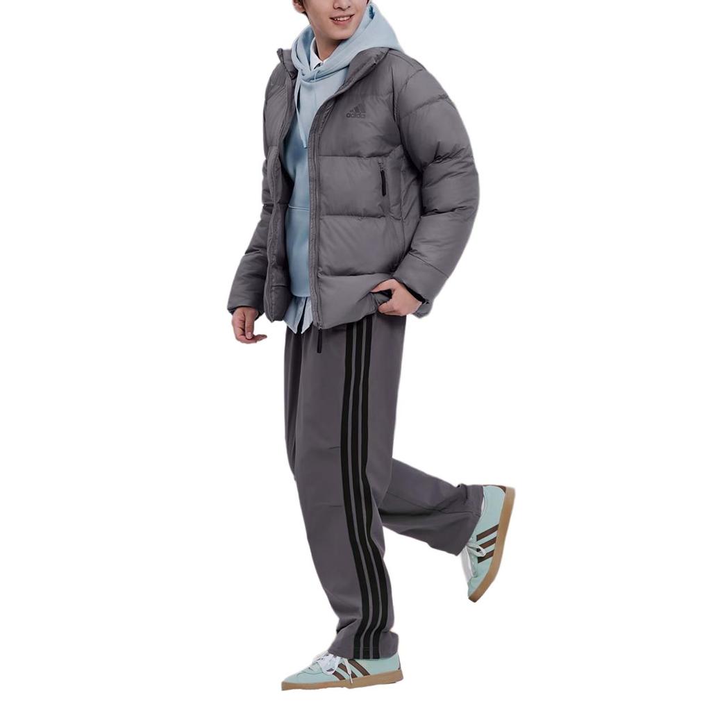 Adidas Down Jackets Women's Gray Stand Collar Moderate KF6761