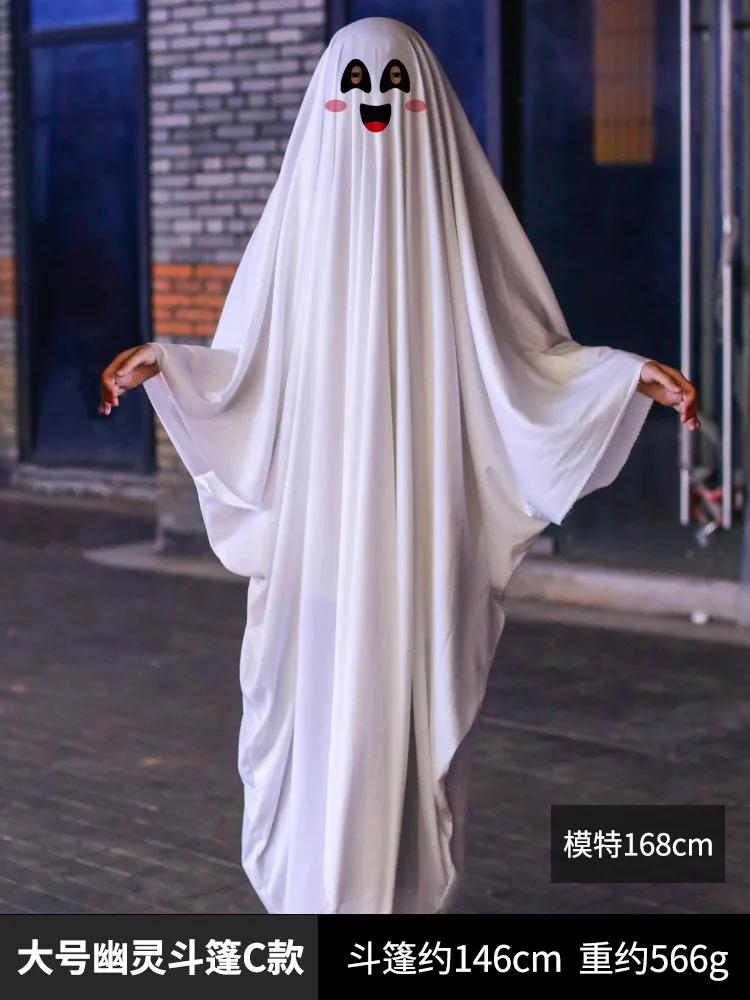 Halloween Ghost Costume Children Adult Masquerade Ghost Cape Holiday Funny Dress Up cosplay Halloween Decoration
