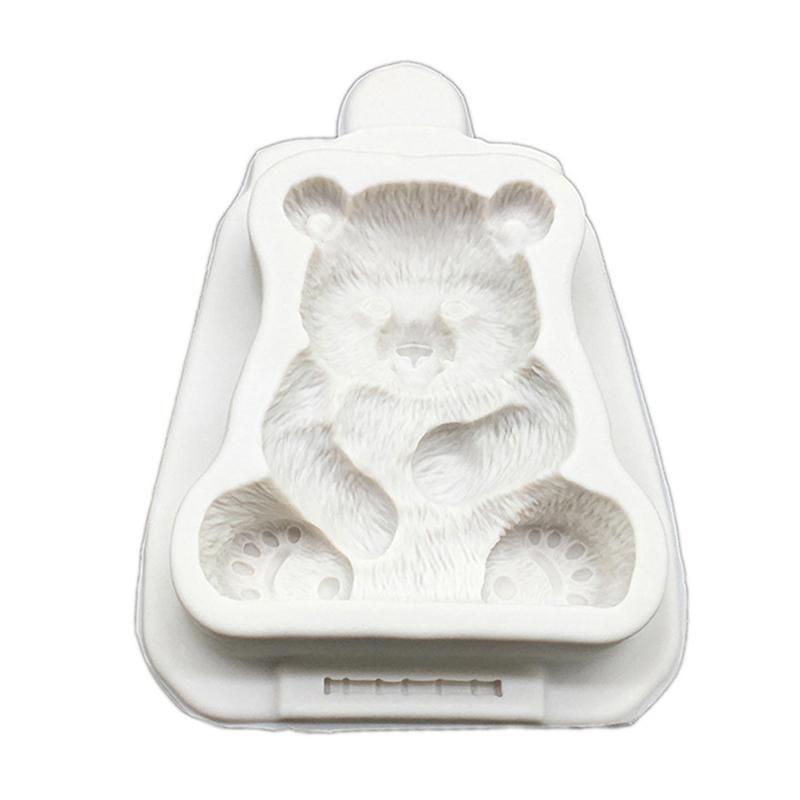 Bamboo Panda Silicone Mold Fondant Cakes Decoration Mould Chocolate Baking Tools