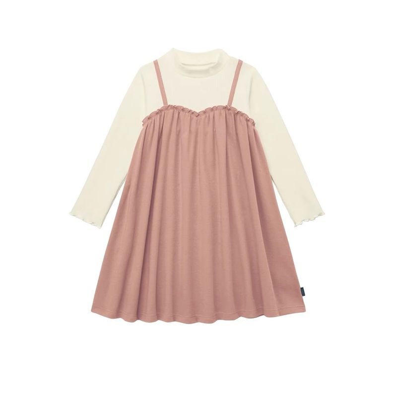 Girls Dress Spring and Autumn 2023 New Arrival Girls Cotton Long Sleeves Minimalist Fashionable Princess Dress Children Cute Dress