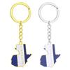 Versatile Keychain Guatemala Map Flag Key Chain Ethnic Style Keyrings Jewelry