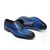 Fashion Luxury Genuine Cow Leather Men's Dress Shoes Lace-Up Oxford Pointed Toe Office Business Wedding Formal Footwear
