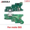 USB Charging Port Charger Board Flex Cable For Moto E7 E6S E1 E6 Plus E1 Play Go E7 Power Dock Plug Connector With Microphone