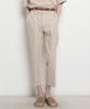 THE-ABON Men'S Summer Bio-Washed Linen Cropped Pants Black