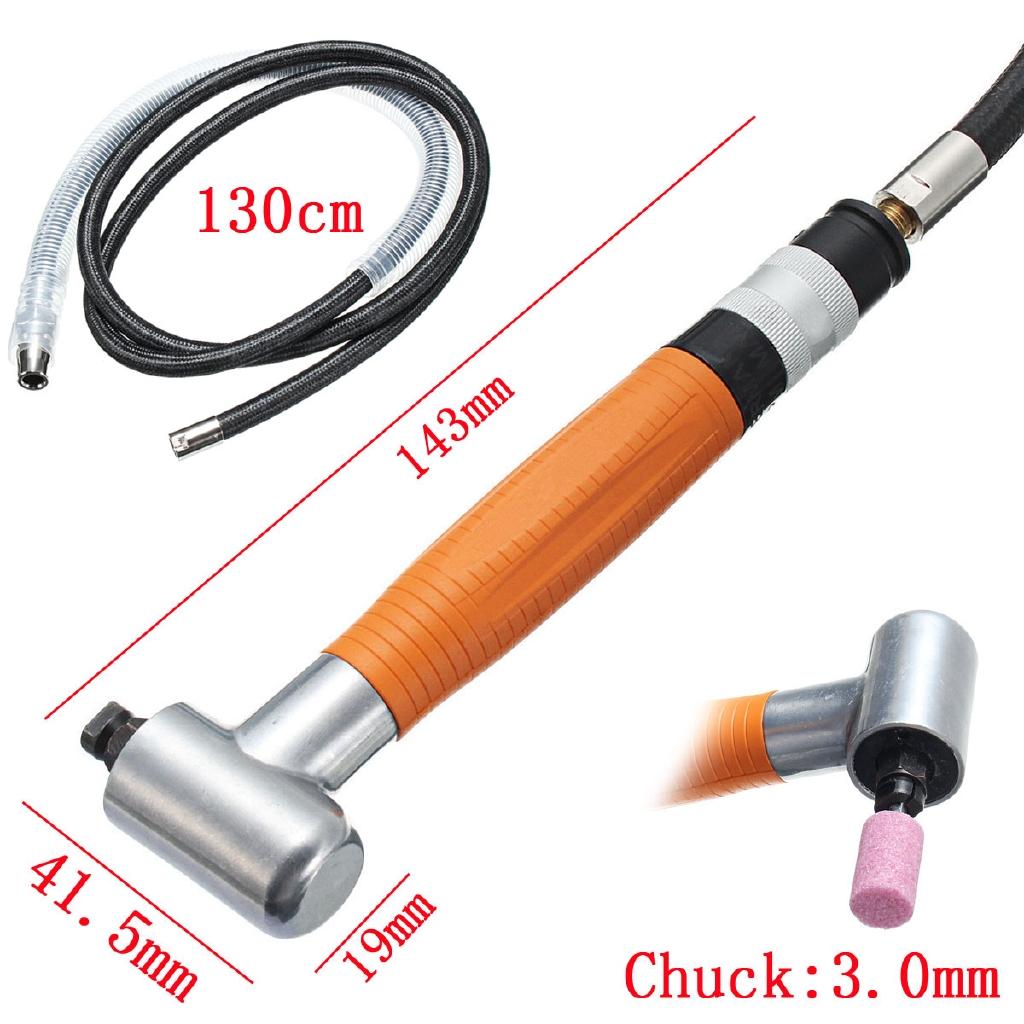 1/4 28UNF 90° Mini Air Angle Die Grinder 3mm Gas Micro Engraving Pneumatic Polishing Rotary Tools for Wood Car Mold