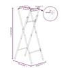 VidaXL Folding Bar Table Legs Silver 45x53x108 Cm 288464