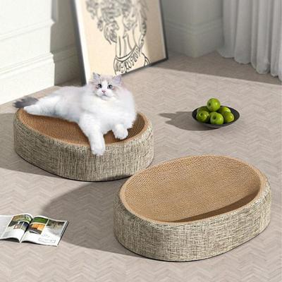 Cat Scratch Board Kitten Scratching Board Couch Indoor with Non-slip Base Wear-Resistant Pet Supplies Multifunctional Bed