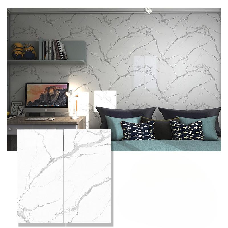 Marmură Bucătărie Film rezistent la ulei Sobă impermeabilă rezistentă la umiditate Tapet autoadeziv Blat Renovare dulap autocolant gresie