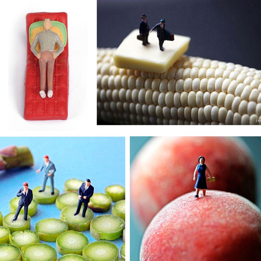 Scale DIY Mixed Color Pose Scale Model Character Model People Figures Plastic People