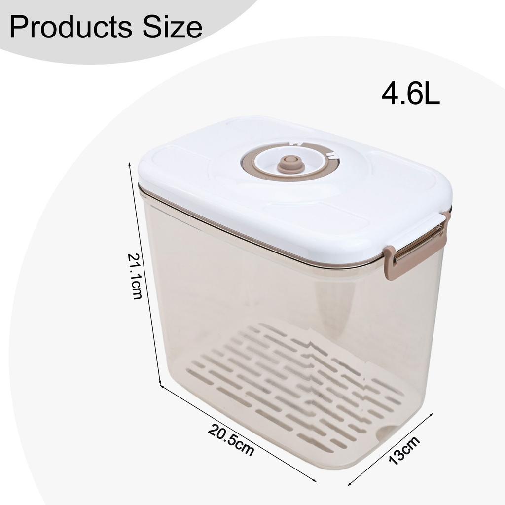 2.3L Food Storage Box ABS Long-lasting One-Handed Operation