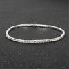 9Pcs Stackable Elastic Crystal Bead Bracelet Rhinestones Handchain Fashionable Stretch Wristchains Jewelry for Women