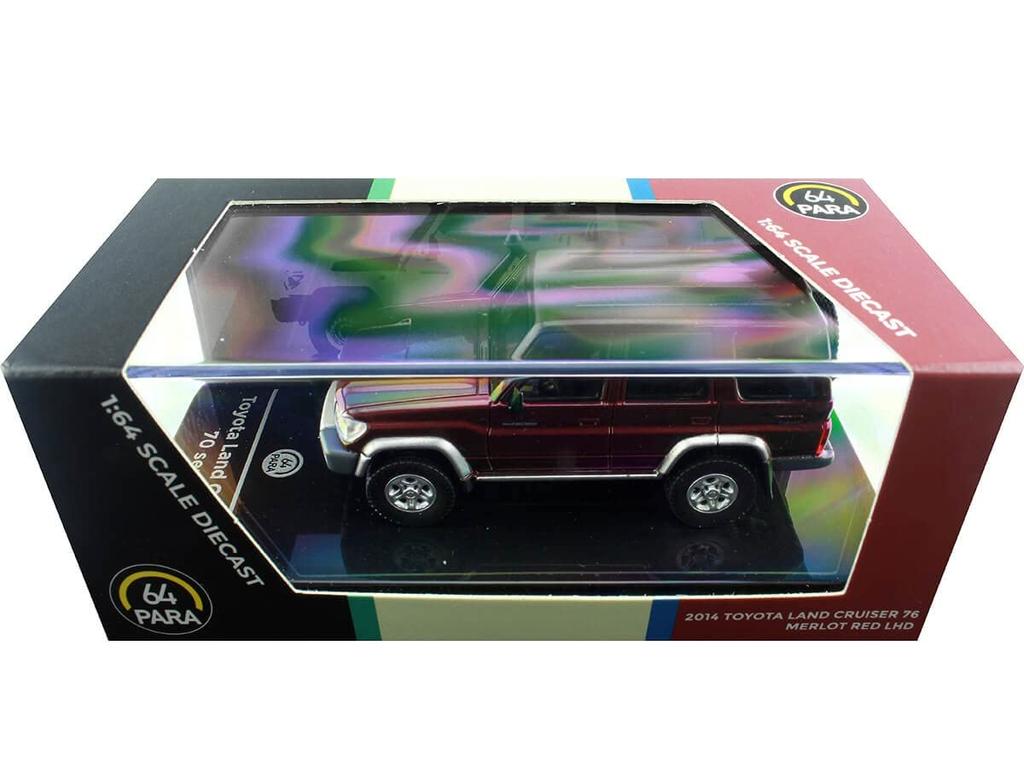 JADI Toyota Land Cruiser 76 Merlot Red LHD scale model PA55313 1/64