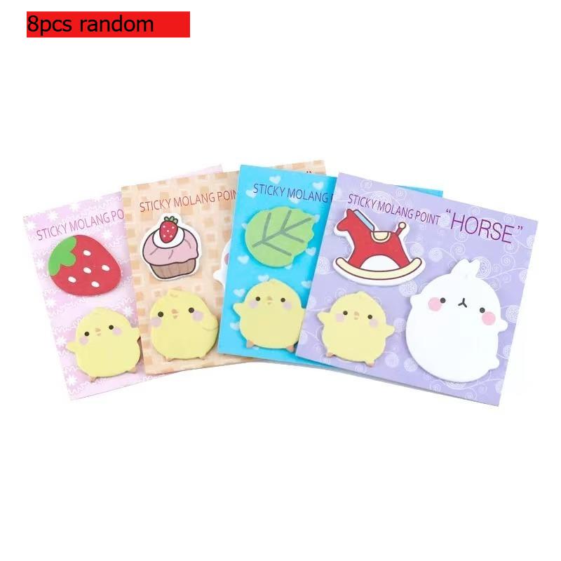 Gift Office School Supplies Japanese and Korean Stationery Little Fat Rabbit Combination Creative Cute Notepad Stickers Kawai