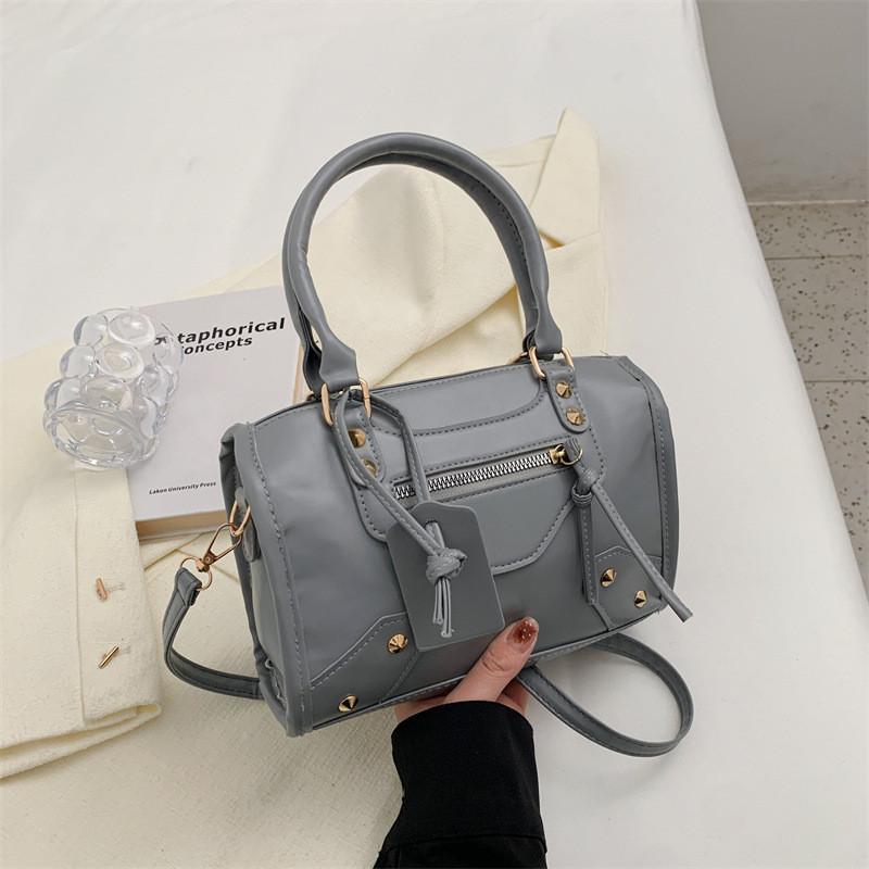 Vintage Pillow Bag With Street Style 2023 New Season Shoulder Bag Medium Size Crossbody Bag синий