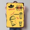 Mexican Food On Yellow Background Poster Customized Vintage Metal Signs Wall Art Retro Tin Plaque for Office Decoration Gaming