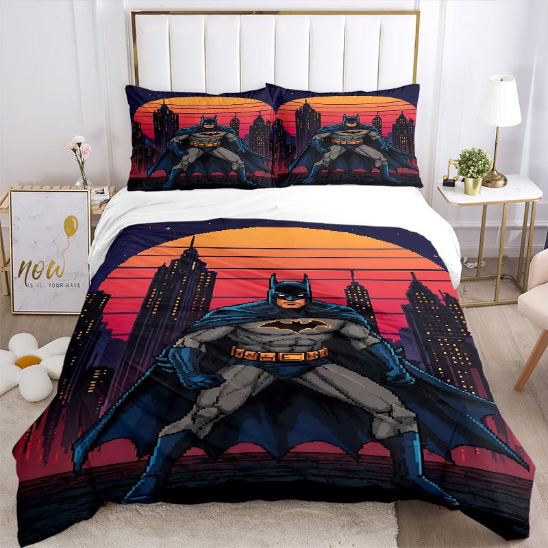 3pcs Batman Duvet Cover Set (1 Duvet Cover + 2 Pillowcases, No Core) - Comfortable, And Breathable Bedroom Decoration yy251104036