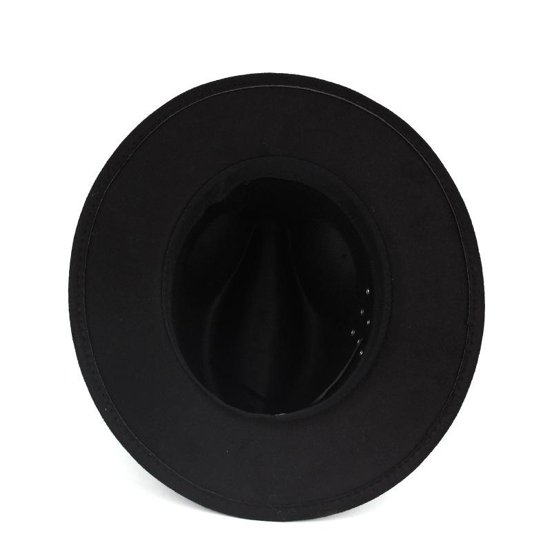 Autumn and winter new products, European and American ethnic style jazz hat, gentleman's black top hat, imitation felt hat, men's and women's hats