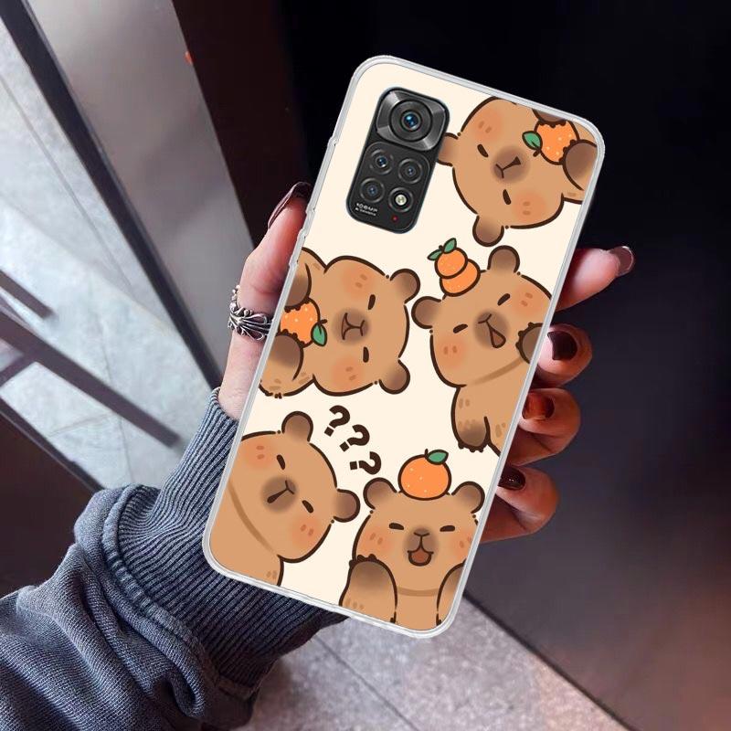 Funny Capybara Cartoon Animal Phone Case For Xiaomi Redmi Note 15 14 14S 13 12S 12 Pro Plus 11S 11 10S 10 4G Cover 11E 11T 5G Pr