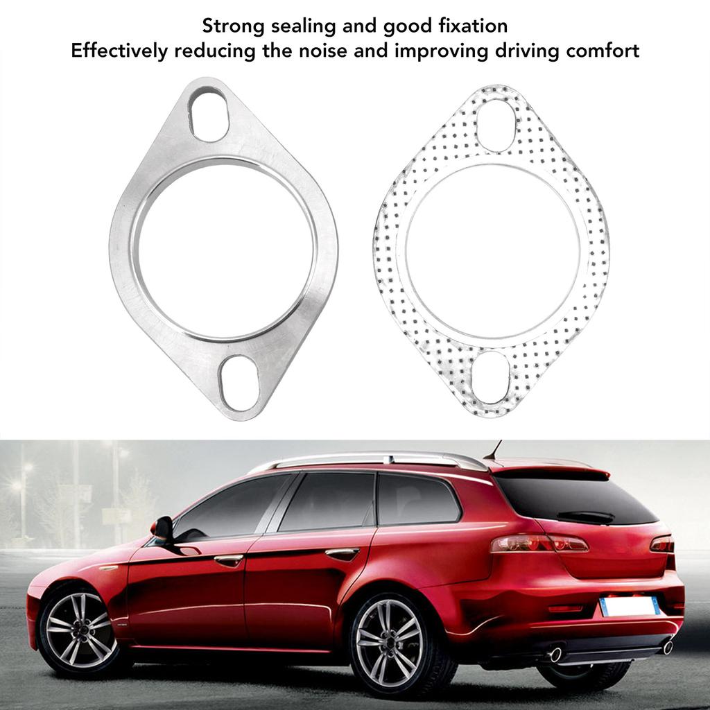 Exhaust Flange Gasket Kit Exhaust Flange Connection Kit Rust Proof  Strong Sealing Good Fixation for Muffler