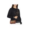 Coach Riley 20 Monogram Chain Flap Leather Mini Square Bag Women Bags Red Brown Beige 68312-B4NQ4