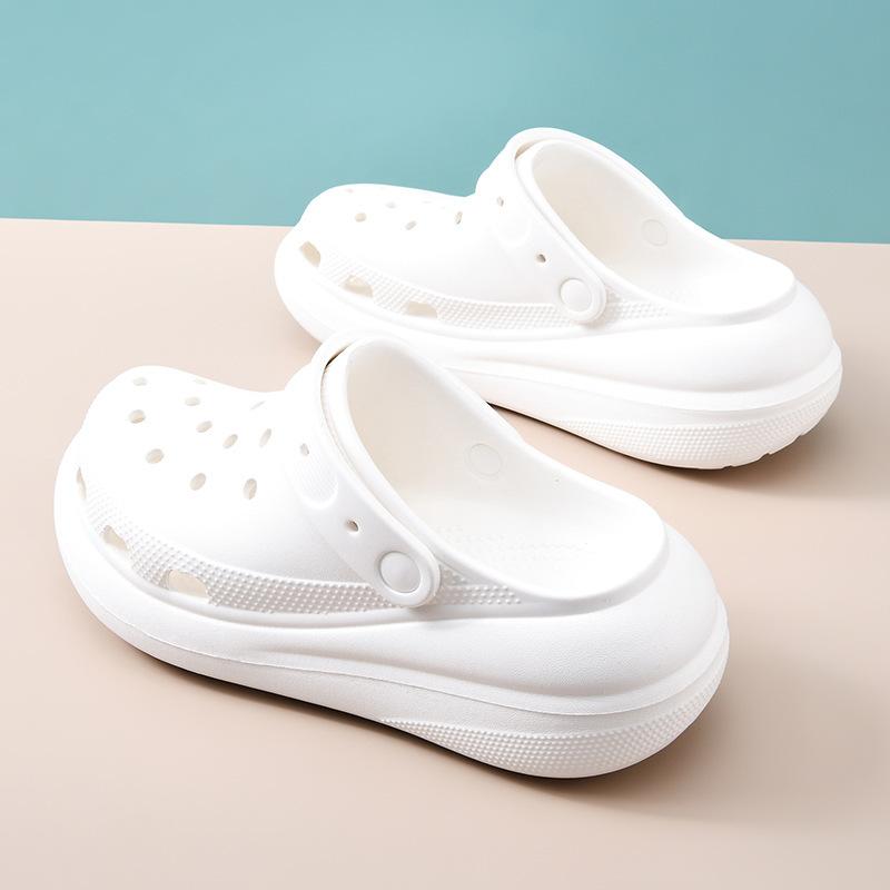 Hole shoes women's new summer non-slip versatile bag head drag EVA outer wear breathable non-smelly feet beach shoes men