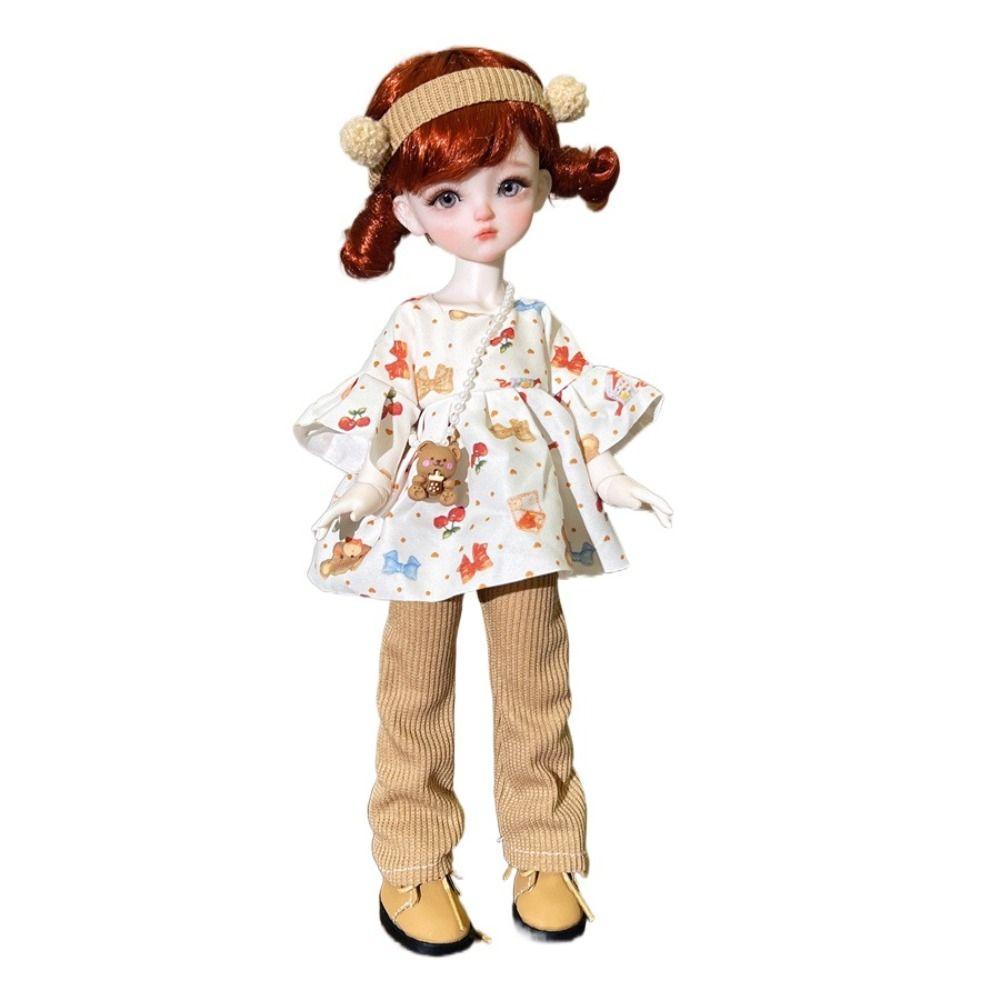 Pretty 1/6 BJD Doll Outfit Set Cute Girl Toy Gift Trendy Doll Accessories  (No Dolls and Shoes)