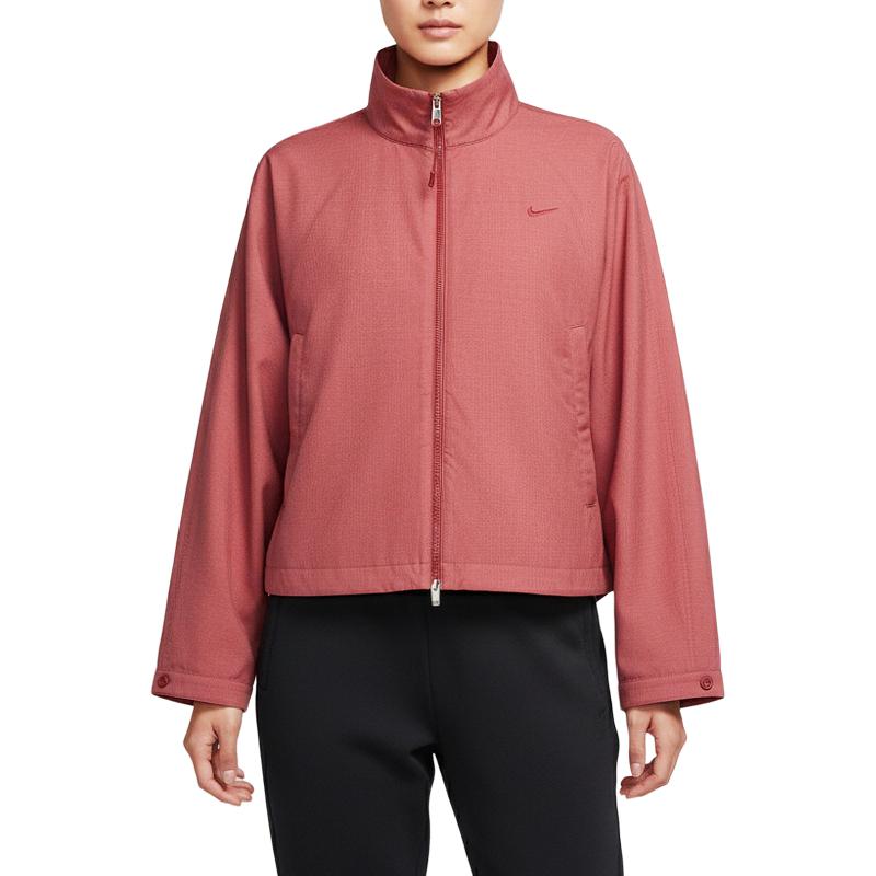 Nike Minimalist Sports Zip-Up Stand Collar Long Sleeve Jacket Women jackets IF5452-613