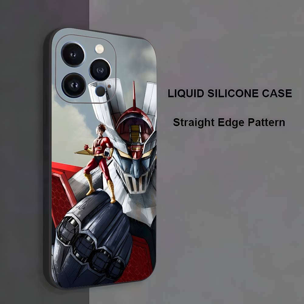 

UFO Robot G-Goldorak Phone Case For iPhone 17,16,15,14,13,12,11 ,Pro Max,XS,X,XR,SE,Mini,8,7,Soft Silicone Black Cover iPhone13PRO