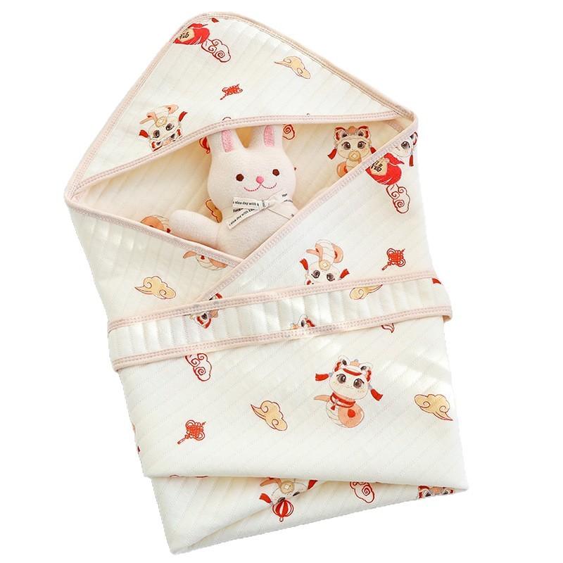 Baby Cushion Air Cotton All-Season Universal Newborn Delivery Room Quilt Breathable Baby Anti-Startle Swaddling Anti-Kick Quilt