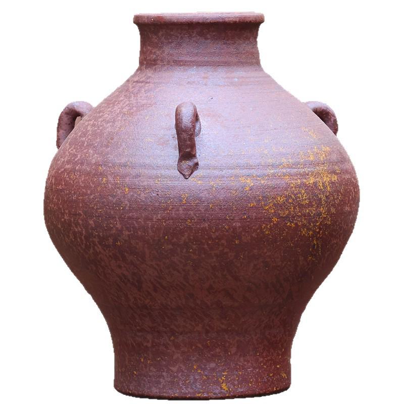 Vintage Ceramic Fish Tank Water Feature with Filtration & Oxygenation for Courtyard Landscaping and Hotel Décor