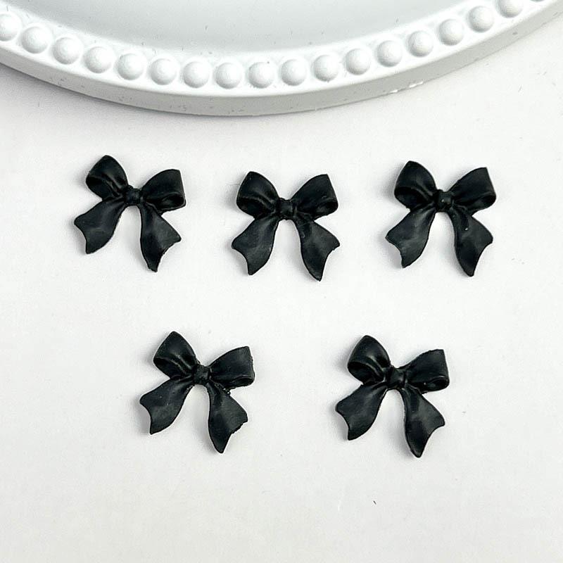 Hot-Selling Bowknot Nail Art Accessories Macaron Color Solid Color Ribbon Bowknot Mixed Pack