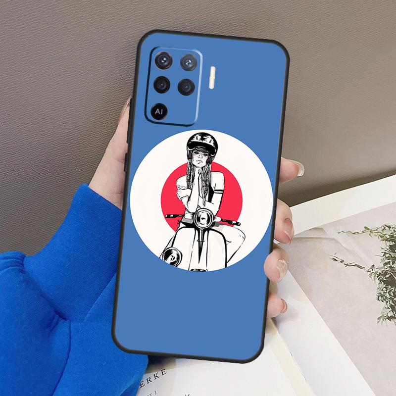 

Mods Scooter Case For Oppo A76 A16 A96 A17 A18 A60 A80 A40 A38 A58 A78 A98 A94 A74 A54 A15 A57 A77 A5 Pro OPPO A74 4G