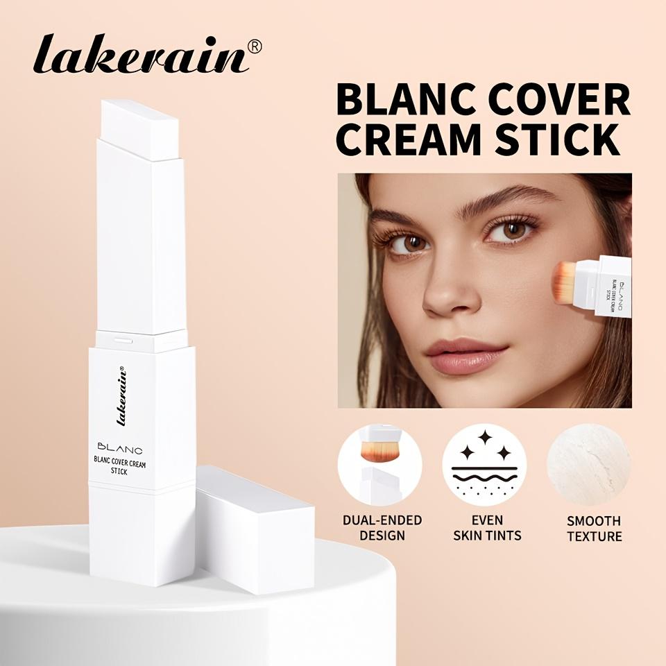 Foundation Stick Color Changing Foundation with Detachable Brush Blanc Cover Cream Stick Changing Hight Coverage Base Makeup