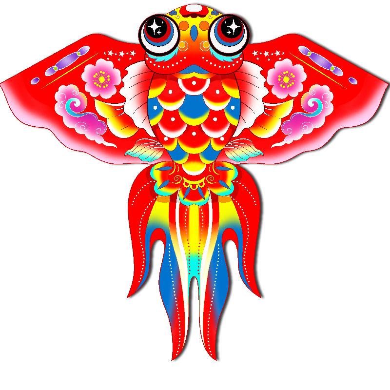 Weifang Colorful Goldfish Koi Kite: Children's Cartoon Animal Kite
