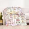 Vintage Birthday Celebration Flannel Blanket-Soft and Suitable for Sofas,Beds,Offices,Travel,All Seasons,Great Gift for Holidays and Birthdays.