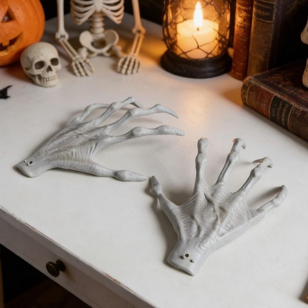 Lightweight Skeleton Hand Realistic Size Scary Props Plastic Hand Ornament Haunted House