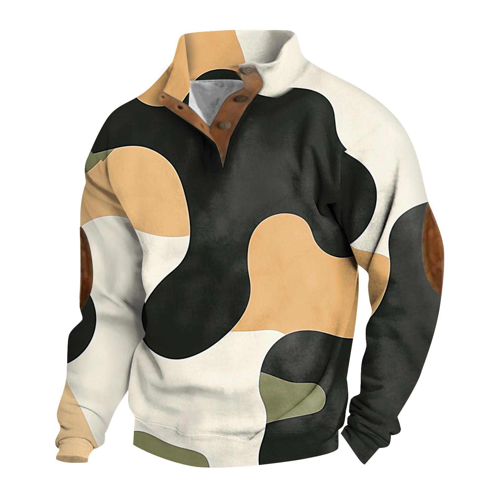 

Весенне-осенняя мужская толстовка с воротником-стойкой на открытом воздухе, повседневные свитера, топы XXXL чёрный