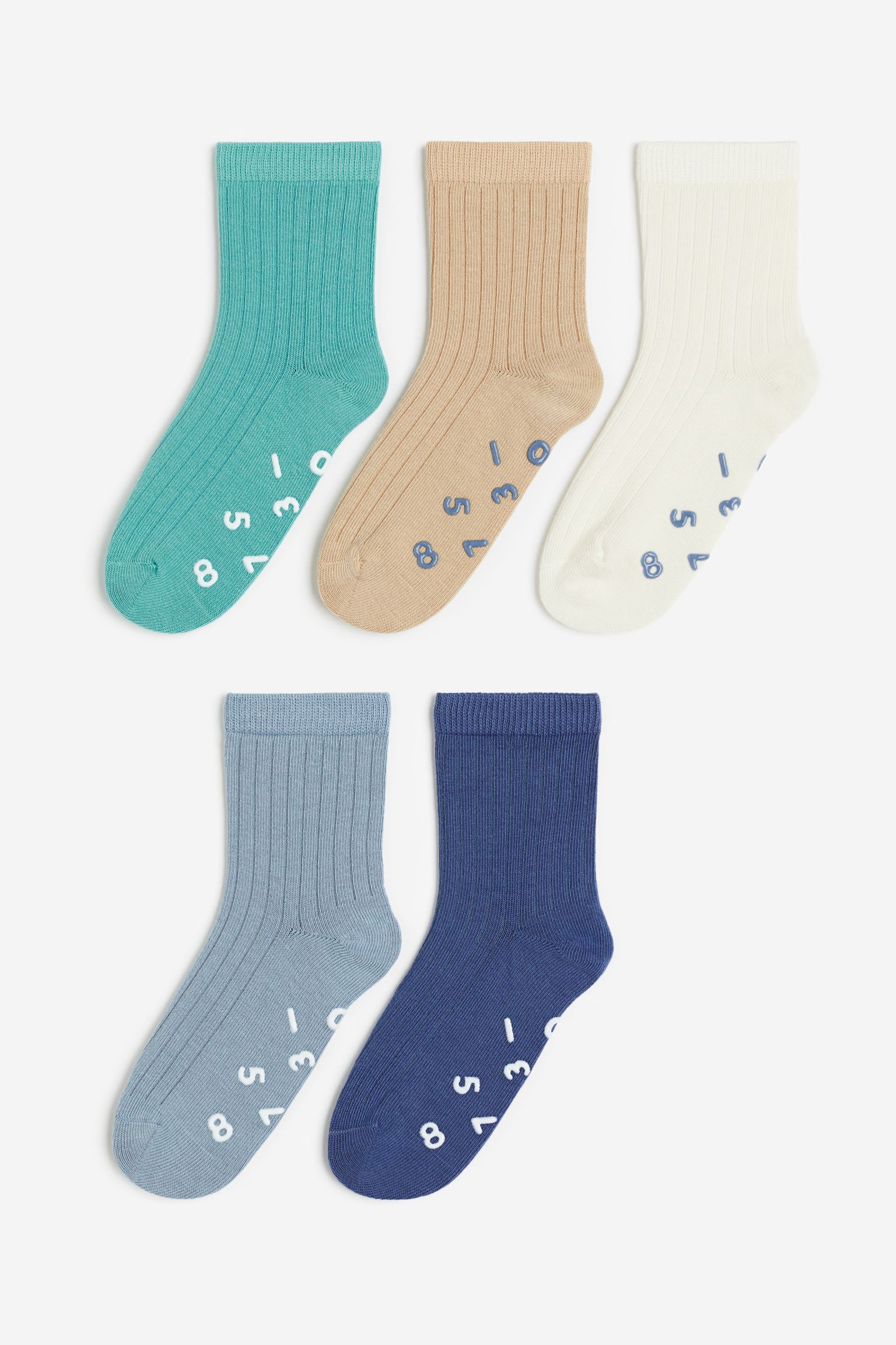 

5-pack anti-slip socks