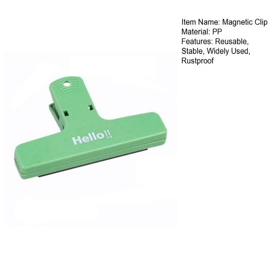 Refrigerator Magnetic Clip Non-Slip Design Portable Widely Used Heavy Duty Whiteboard Fridge Magnetic Clamp
