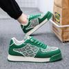 Fashion Hot Sale Luxury Leather Casual Sneakers Men Retro Green Sneakers Man Designer Trainer Comfortable Platform Sports Shoes Men 2024
