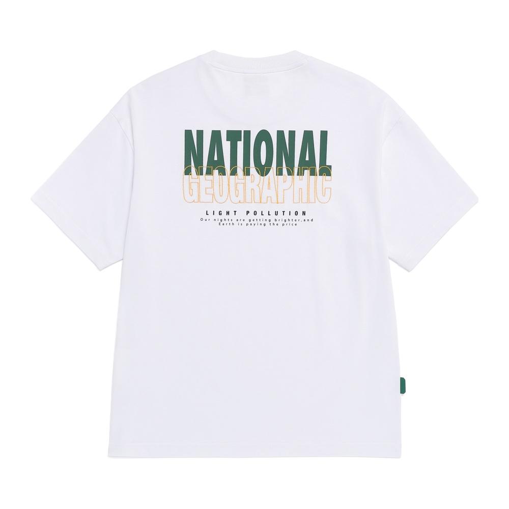 NATIONALGEOGRAPHIC N262Uts970 Caster Lettering Graphic Short Sleeve T-Shirt White