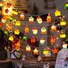 Catena Luminosa LED Natalizia Babbo Natale Omino di Pan di Zenzero Ornamento Albero di Natale Decorazione Natalizia per Casa Festa di Capodanno Regalo per Bambini