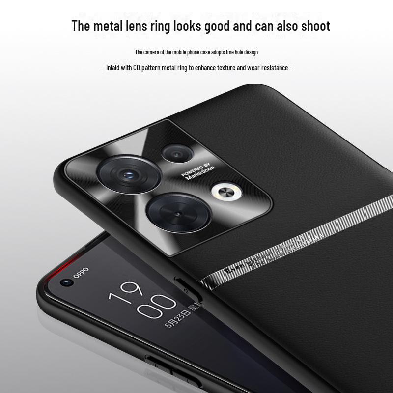 Liquid Leather Anti-Fall and Anti-Fouling Case for OPPO Reno 8