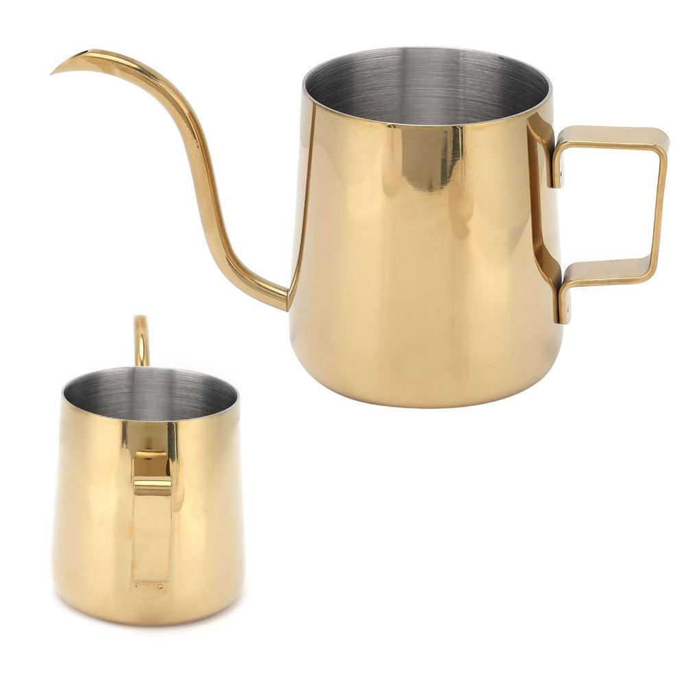 Food Grade Material Stainless Steel Slender Pot Gooseneck Kettle  Coffee Brewing