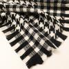 New Cashmere Plaid Scarf Autumn and Winter Women's Cashmere Scarf Black and White Plaid Thousand Birds Warm Shawl Scarf