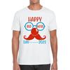 Happy Red Nose Day 2023 Glasses Moustache Child Poverty Awareness Party Wear Mens Tee Top