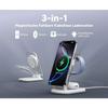 Station de Charge 3 en 1 - UNDERSCORE - Compatible iPhone 16/15/14 - Pliable - Réglable - Blanc Ivoire